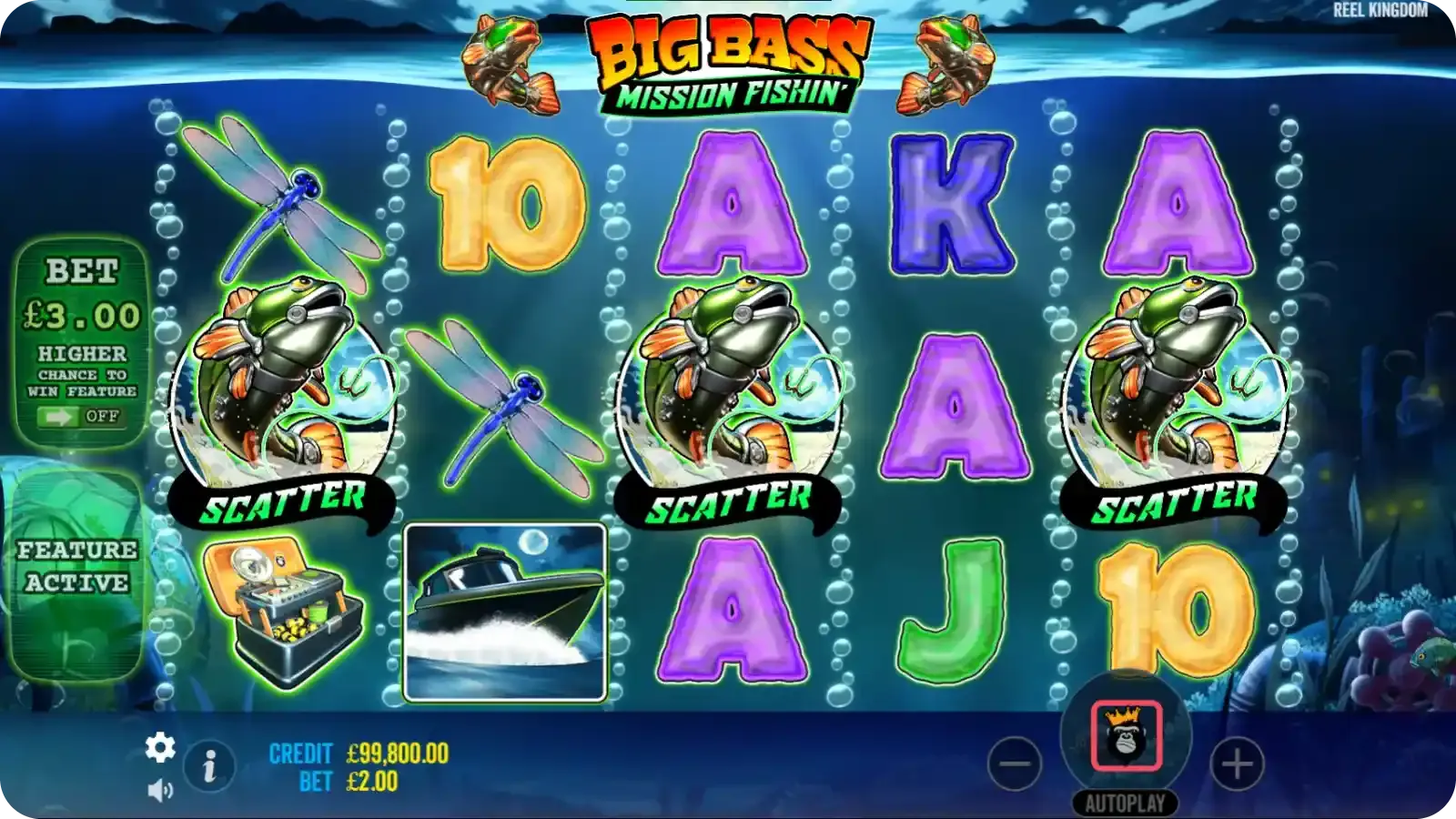 Free Spins Round in Big Bass Mission Fishin