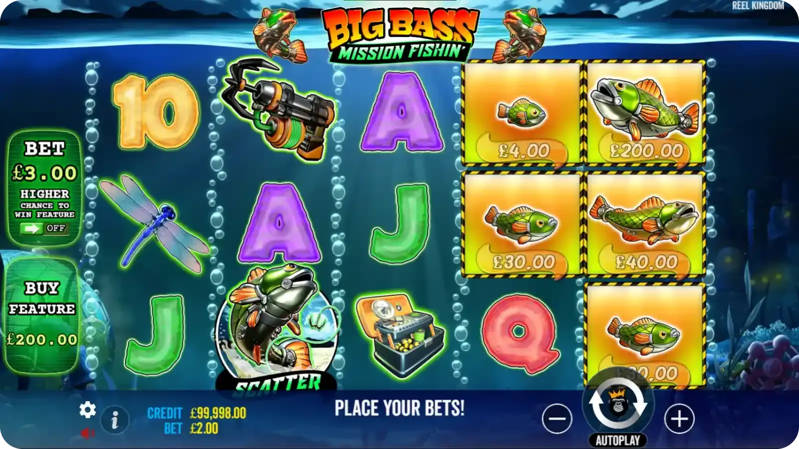 Big Bass Mission Fishin Money Symbols